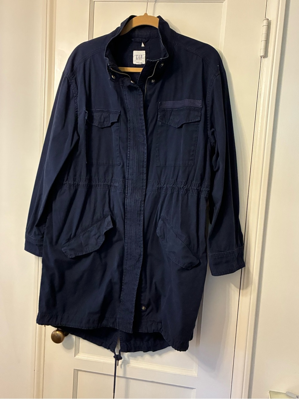 GAP Navy Utility Field Long Jacket size M